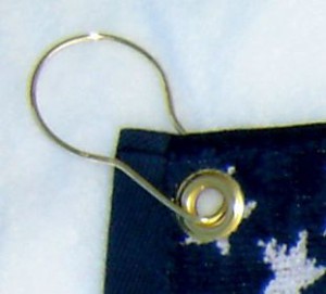 US Flag Grommet with Hook